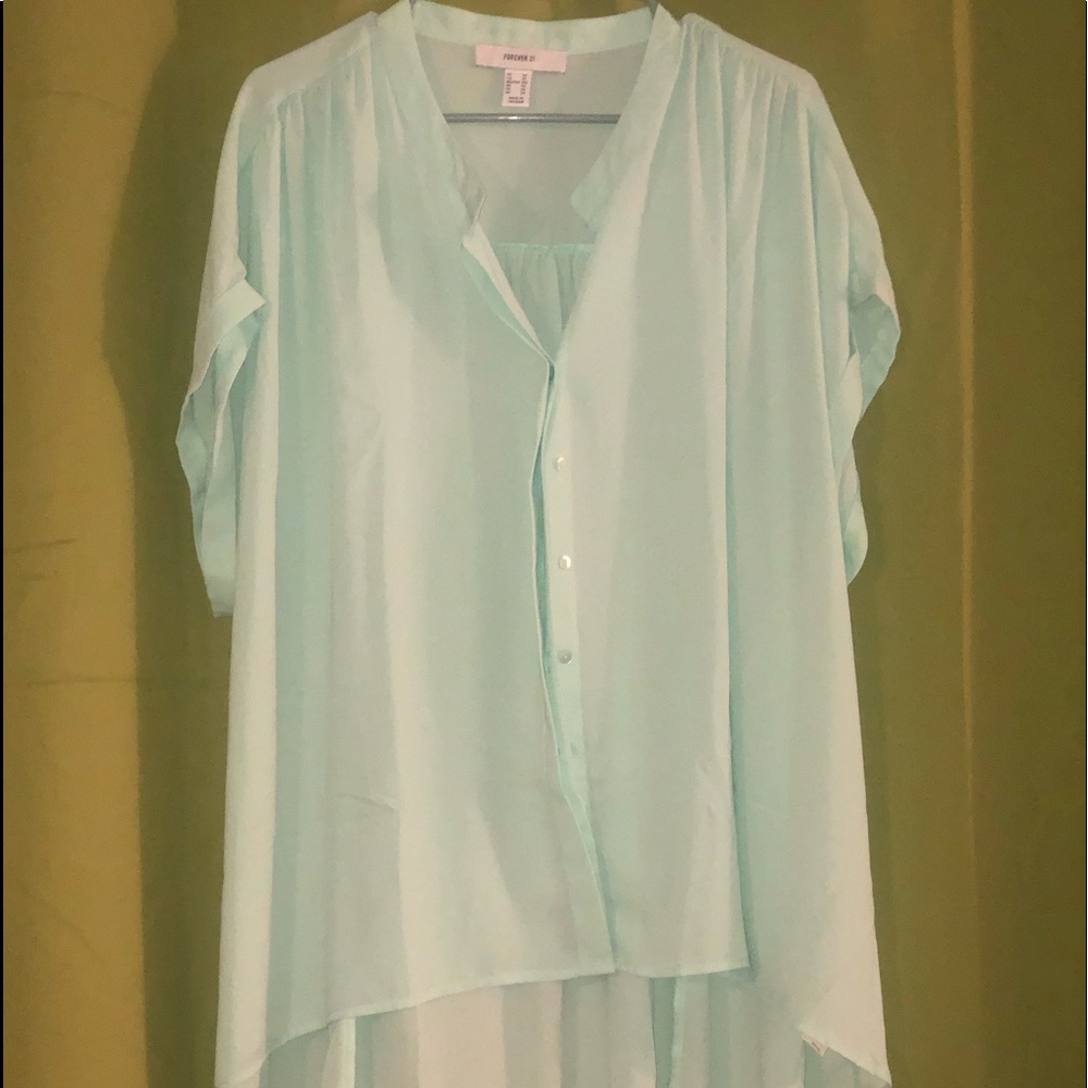 Plus Size High-Low Blouse